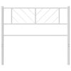 vidaXL Metal Replace Headboard White 100 cm