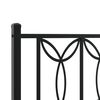vidaXL Metal Headboard Black 140 cm