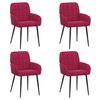 vidaXL Dining Chairs 4 pcs Velvet Wine Red 56.5 x 50 x 85 cm