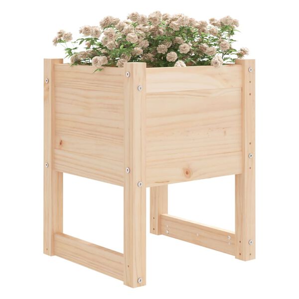 vidaXL Planters 2 pcs 40x40x52.5 cm Solid Wood Pine