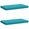 vidaXL 2-Piece Bench Cushions VUGHT 2 pcs 100% Polyester Turquoise