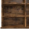 vidaXL CD Cabinet Smoked Oak 102x23x177.5 cm Engineered Wood