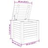 vidaXL Storage Box with Lid RANA 60x49x54 cm Solid Wood Pine