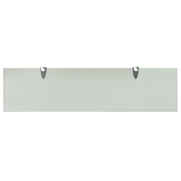 vidaXL Floating Shelves 2 pcs Glass 80x20 cm 8 mm
