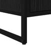 vidaXL TV Cabinet Black Oak 140 x 36 x 49.5 cm Engineered Wood