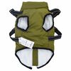 vidaXL Dog Coat with Harness Army Green S Fleece and Polyester