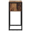 vidaXL End Table Old Wood 100 x 36 x 75 cm Engineered Wood
