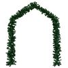 vidaXL Christmas Garlands 4 pcs Green 270 cm PVC