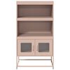 vidaXL Highboard Pink 68x39x123 cm Steel
