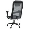 vidaXL Office Chair Grey and Black Mesh Fabric and Faux Leather