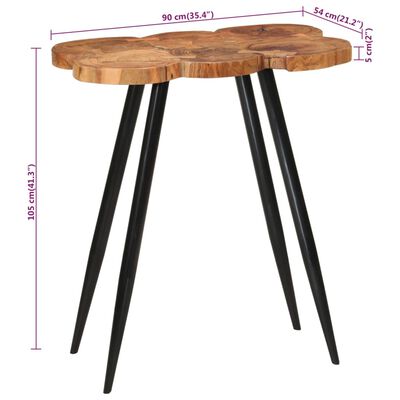 vidaXL Log Bar Table 90x54x105 cm Solid Wood Acacia
