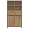 vidaXL Sideboard 2 pcs Artisian Oak 81 x 36 x 150.5 cm Engineered Wood