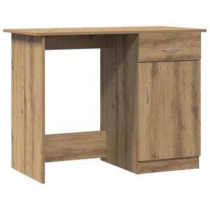 vidaXL Desk Artisan Oak 100x50x76 cm Engineered Wood