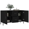 vidaXL Sideboard Black 100x36x60 cm Engineered Wood