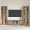 vidaXL TV Cabinet Set with Drawer FLORIN Artisan Oak Engineered Wood