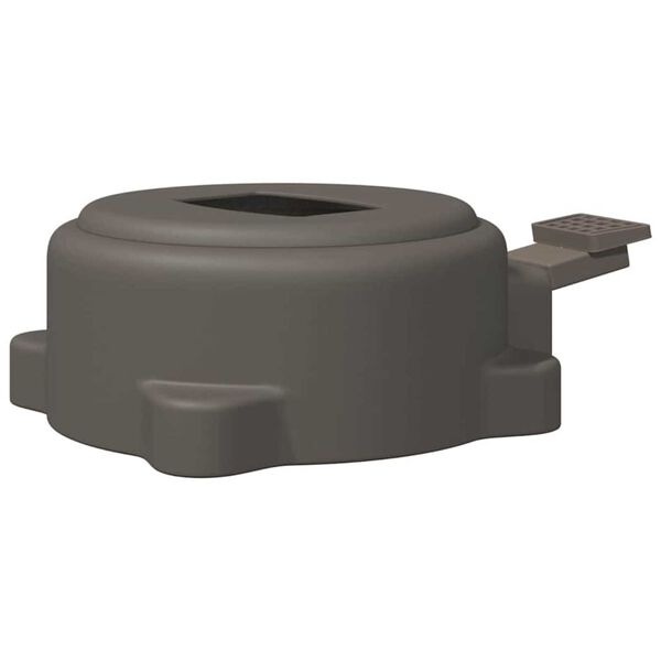 vidaXL Parasol Base Silver 23 x 14 x 6 cm