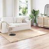 vidaXL Faux Sheepskin Rug Tafalla Beige 160 x 230 cm Polyester
