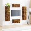 vidaXL TV Cabinet Set 6 pcs Smoked Oak Engineered Wood