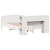 vidaXL Bookcase Bed without Mattress White 140x200cm Solid Wood Pine
