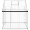 vidaXL Greenhouse with Base Frame Silver 169x169x195 cm Aluminium