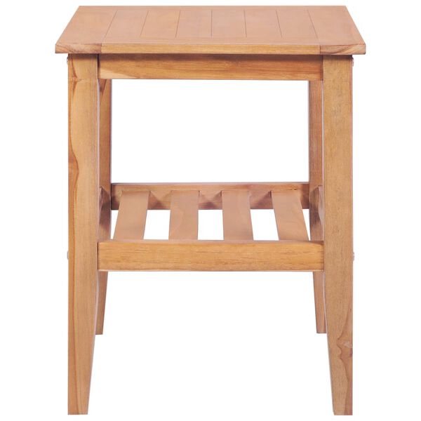 vidaXL Coffee Table 40x40x50 cm Square Solid Teak