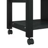 vidaXL Kitchen Trolley Black