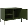 vidaXL TV Cabinet Olive Green 68x39x50.5 cm Steel