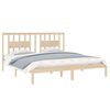 vidaXL Bed Frame without Mattress Solid Wood 200x200 cm (810037+818690)