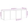 vidaXL TV Cabinets Wall-mounted 2 pcs Concrete Grey 60x30x41 cm