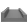 vidaXL Wall Shelves 4 pcs Grey 40x9x3 cm