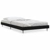 vidaXL Bed Frame without Mattress Black 90x190 cm Single Engineered Wood