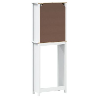 vidaXL Over-the-Toilet Storage BERG White 60x27x164.5 cm Solid Wood