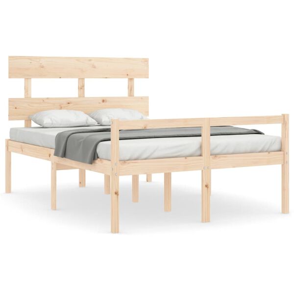 vidaXL Senior Bed without Mattress 140x200 cm Solid Wood