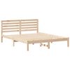 vidaXL Bed Frame with Headboard Brown 140 x 200 cm Solid Pine Wood