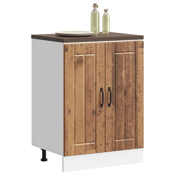 vidaXL Sink Base Cabinet Lucca Old Wood Engineered Wood