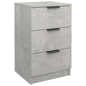 vidaXL Bedside Cabinet Concrete Grey 40x36x65 cm