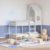 vidaXL Kids' Bed Roof White 55x99x139.5 cm Solid Wood Pine