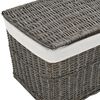 vidaXL 6 Piece Nesting Basket Set Grey Natural Willow