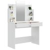 vidaXL Dressing Table with Mirror White 96x40x142 cm