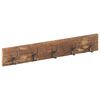 vidaXL Hall Hanger with 5 Hooks 100x2.5x15 cm Solid Reclaimed Wood