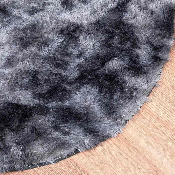 vidaXL Shaggy Rug High Pile NAVARRA Dark Grey 240x240 cm Polyester