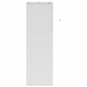 vidaXL Venetian Blind White 85 x 250 cm 35 mm Solid Paulownia Wood