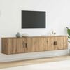 vidaXL Wall-mounted TV Cabinet Set Wall-mounted 2 pcs Artisan Oak