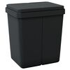vidaXL Dual Bin Anthracite 2x25 L