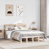 vidaXL Bed Frame without Mattress 150x200 cm King Size Solid Wood Pine