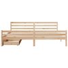 vidaXL Bed Frame without Mattress 200x200 cm Solid Wood Pine