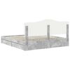 vidaXL Storage Bed Concrete Grey 180 x 200 cm Engineered Wood