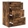 vidaXL Bedside Cabinet Smoked oak 38 x 38 x 66 cm Engineered wood
