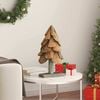vidaXL Christmas Tree with Stand Brown 60 cm Solid teak wood
