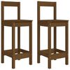 vidaXL 3 Piece Bar Set Honey Brown Solid Wood Pine